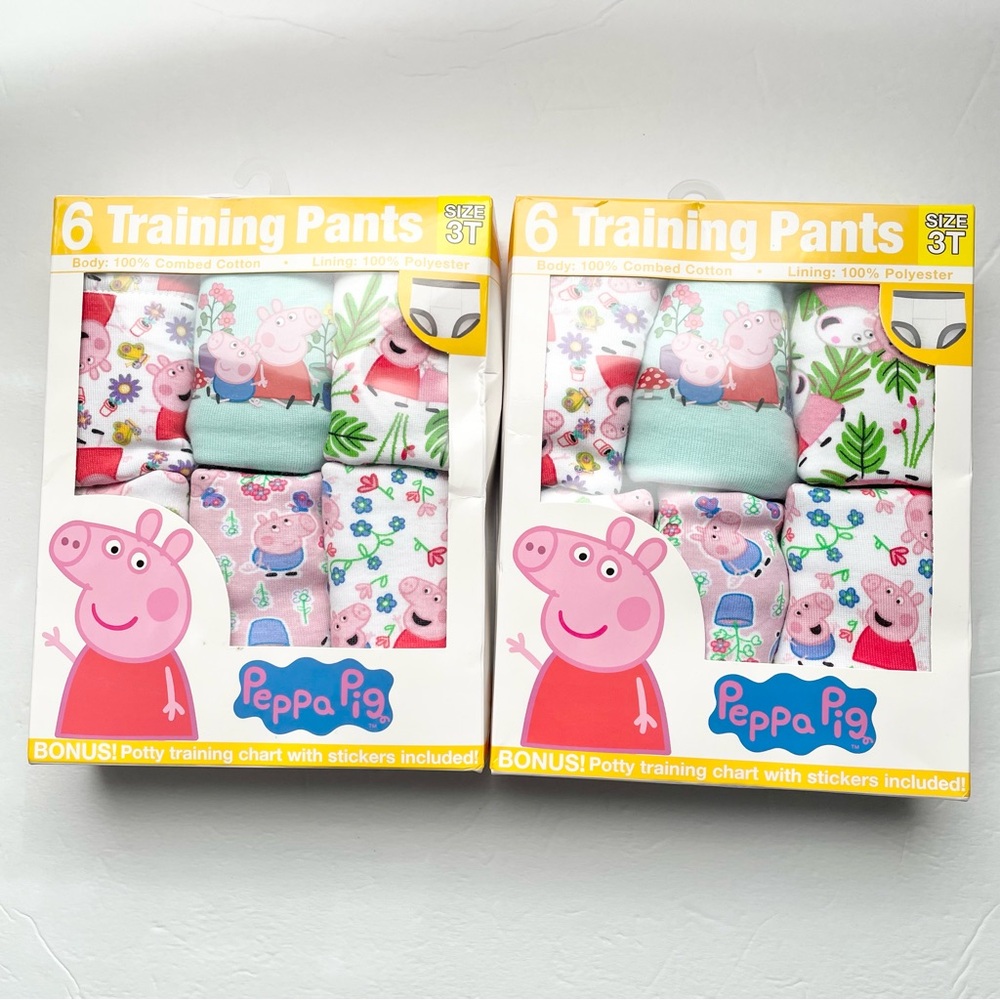2 Packs - Peppa Pig Toddler Training Pants 6-Pack